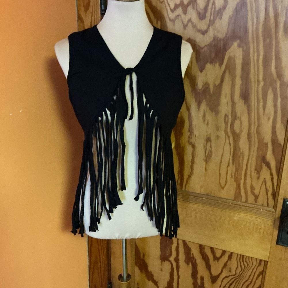 Grateful Dead The Wheel Fringed Vest - Picture 4 of 10